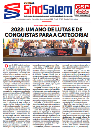 Jornal Sindsalem - Ano 8 - N 27